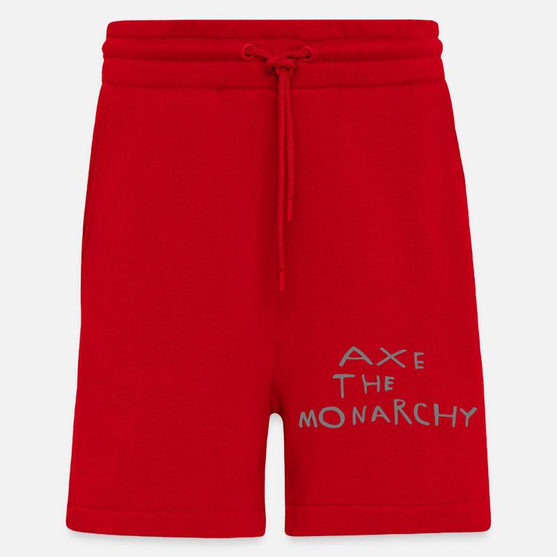Axe the monarchy - Shorts - made by SPREAD - red