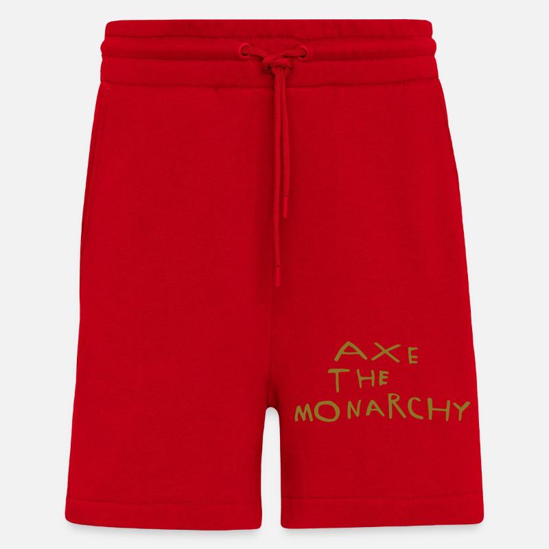 Axe the monarchy - Shorts - made by SPREAD - red