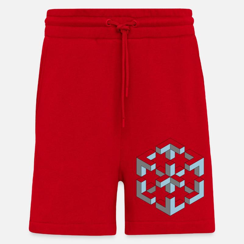 Unmögliche Figur - Shorts - made by SPREAD - Rot
