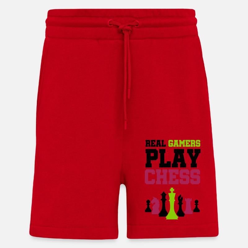 schachfiguren chess - Shorts - made by SPREAD - Rot