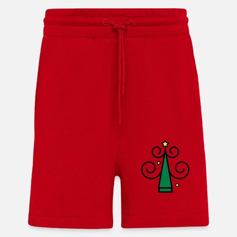 Weihnachtsbaum Symbol z1 - Shorts - made by SPREAD - Rot