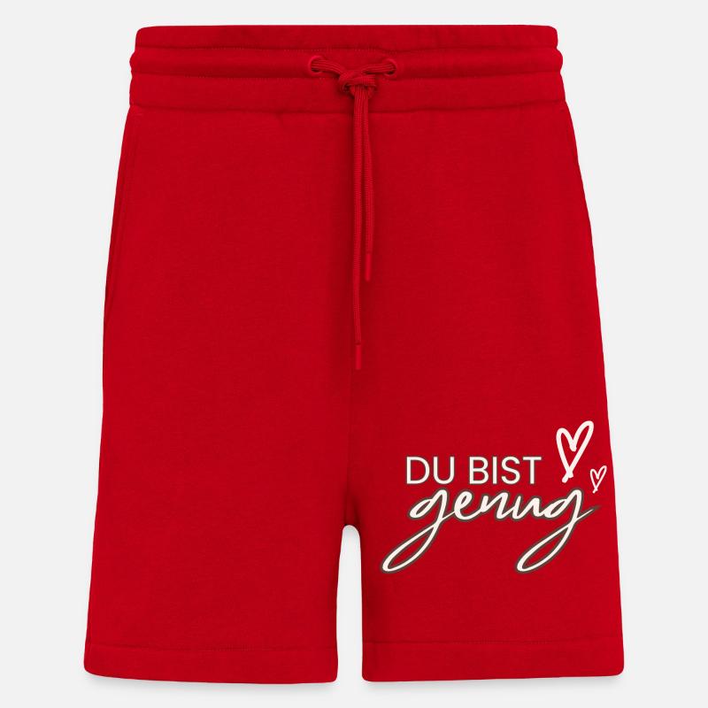 Du bist genug - Shorts - made by SPREAD - Rot