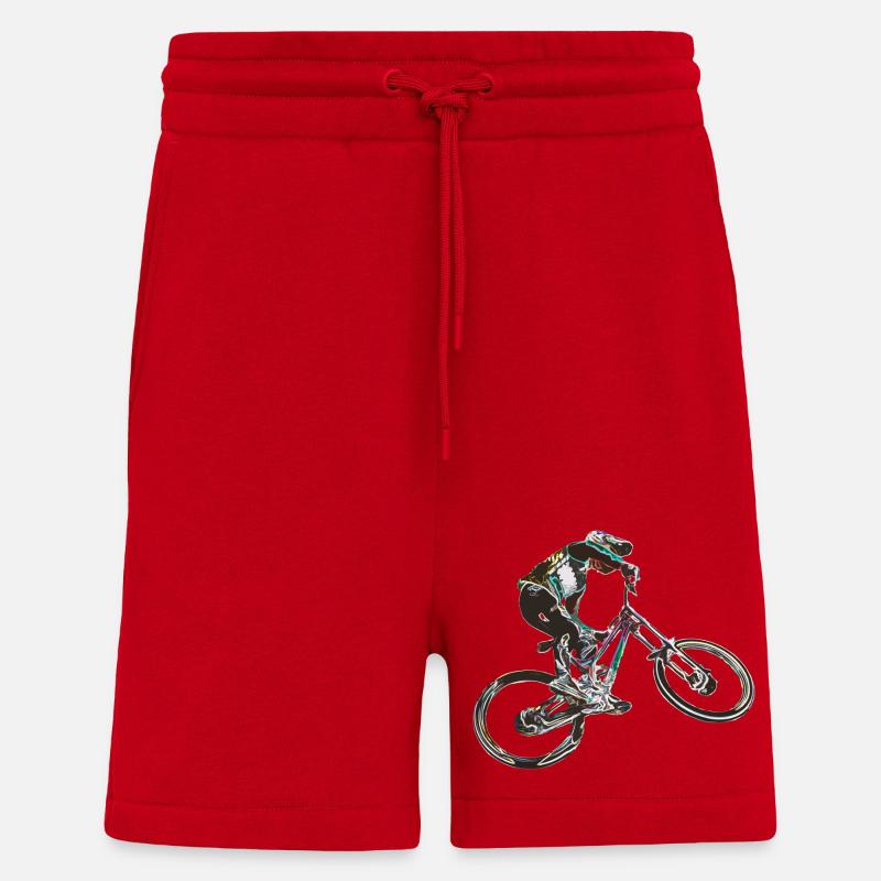MTB-Abfahrt - Shorts - made by SPREAD - Rot