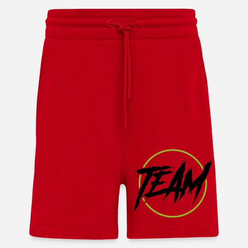 team kreis - Shorts - made by SPREAD - Rot