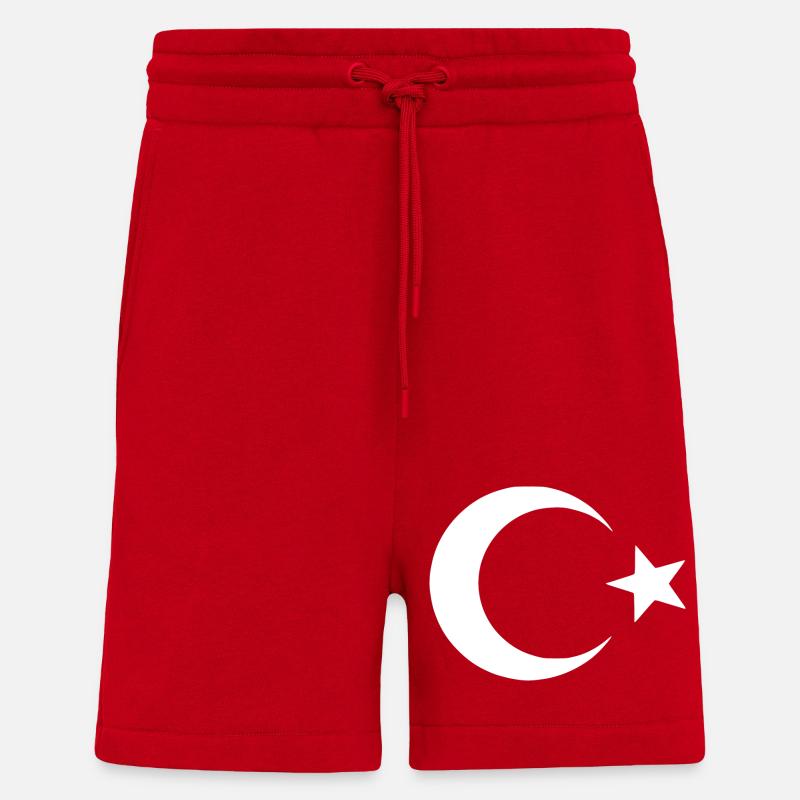 Turkey - Turkish flag - Shorts - made by SPREAD - red