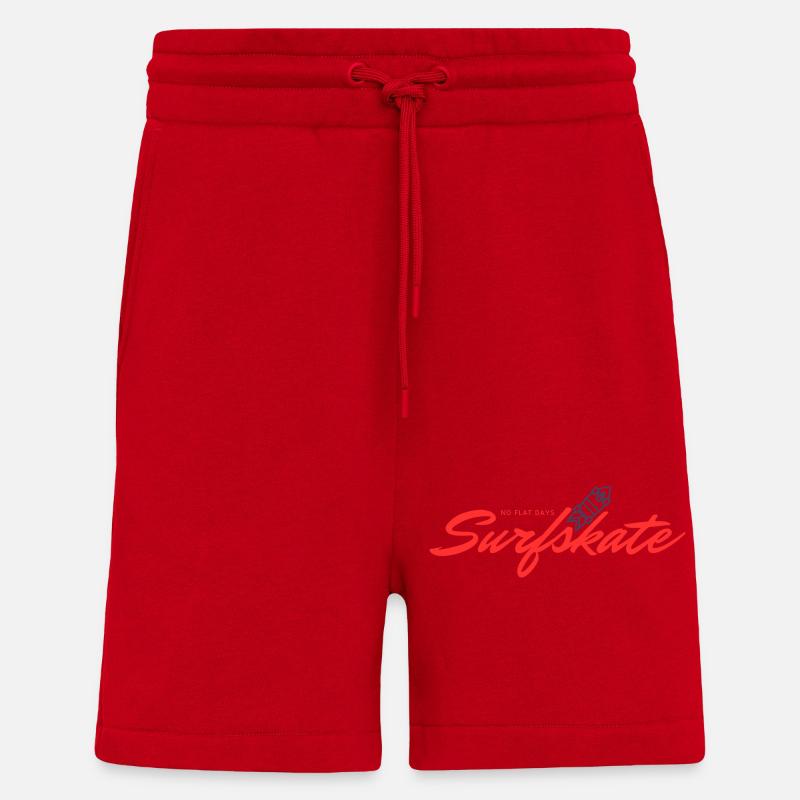 Planche de surf - Short bio décontracté fabriqué en UE - rouge