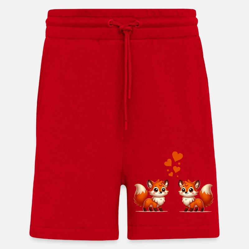 fuchs comic love - Shorts - made by SPREAD - Rot