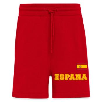 Look maillot de l’Espagne – ESPANA avec drapeau - Short bio décontracté fabriqué en UE - rouge - Devant