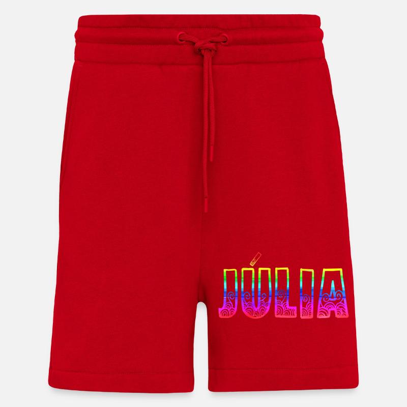 julia rs regenbogen - Shorts - made by SPREAD - Rot