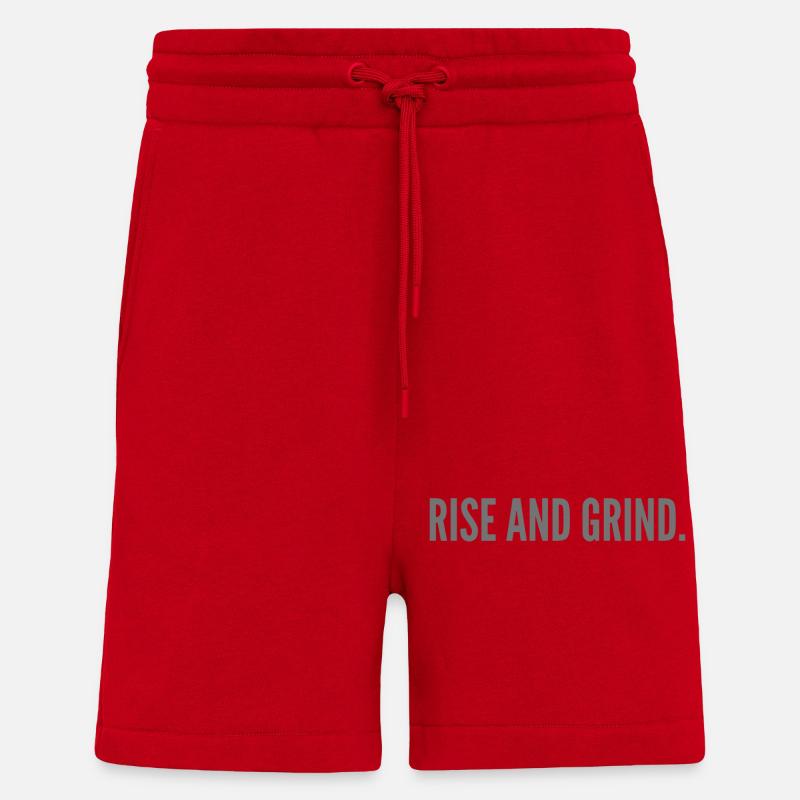 Rise and Grind - Shorts - made by SPREAD - red
