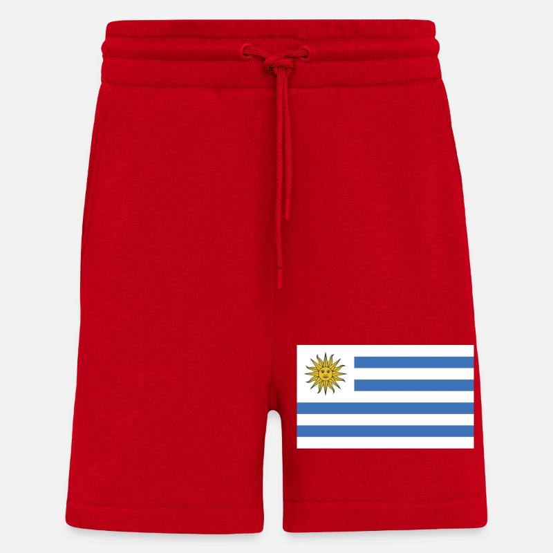 Uruguay National Flagge - Shorts - made by SPREAD - Rot