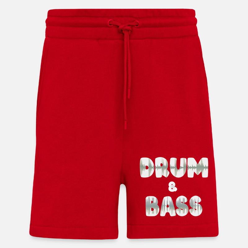 DNB Waveform - Shorts - made by SPREAD - red