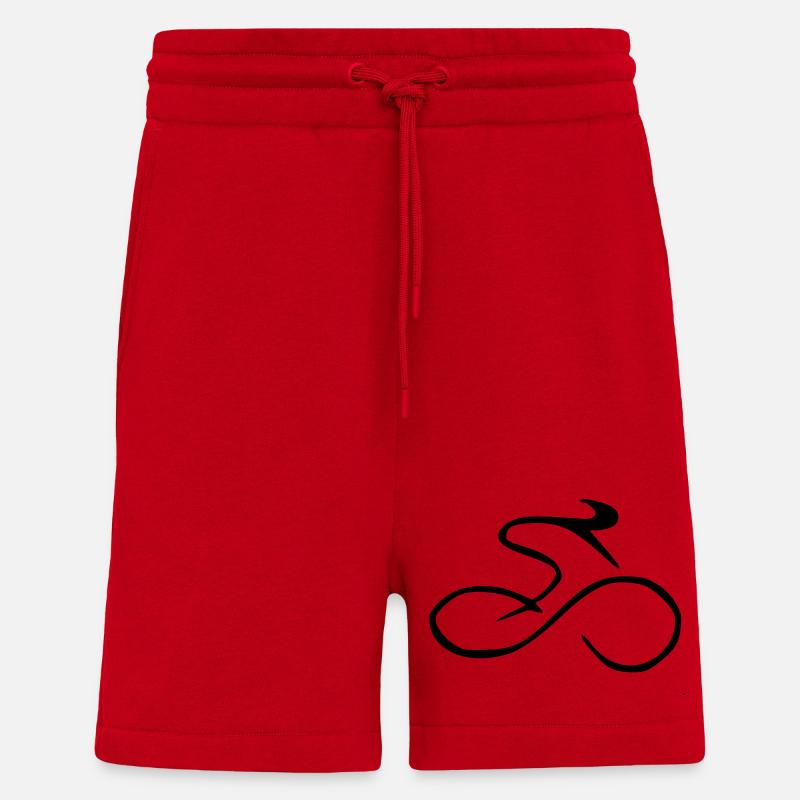 Coureur - Short bio décontracté fabriqué en UE - rouge