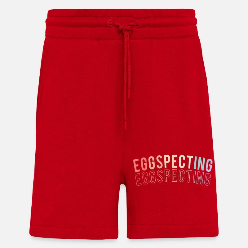 Expectant Mom Easter Gender Reveal - Shorts - made by SPREAD - red