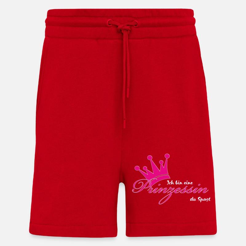 Ich bin eine Prinzessin - Shorts - made by SPREAD - Rot