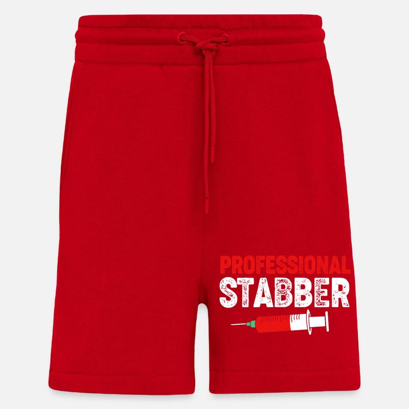 Phlebotomist Nurse Nurse Blood Sampling - Shorts - made by SPREAD - red