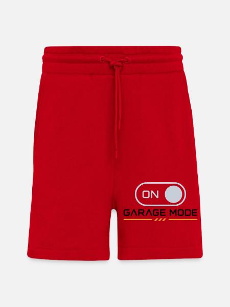 Garage Mode On – Mechanic Biker - Shorts - made by SPREAD - Rot