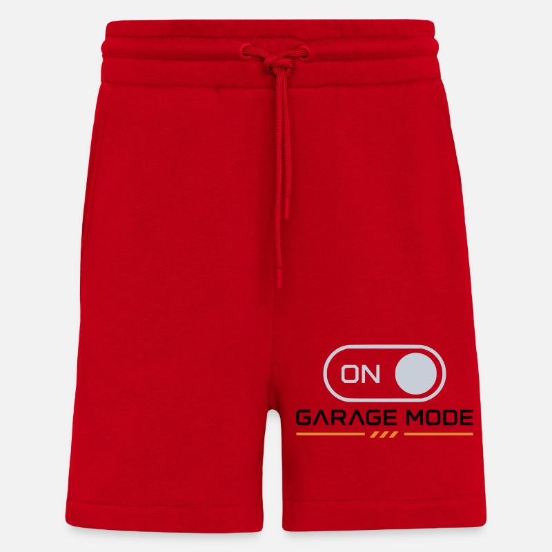Garage Mode On – Mechanic Biker - Shorts - made by SPREAD - Rot