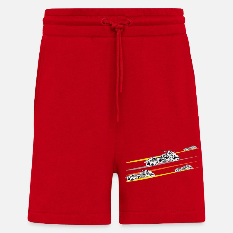 Motorrad Chopper - Shorts - made by SPREAD - Rot