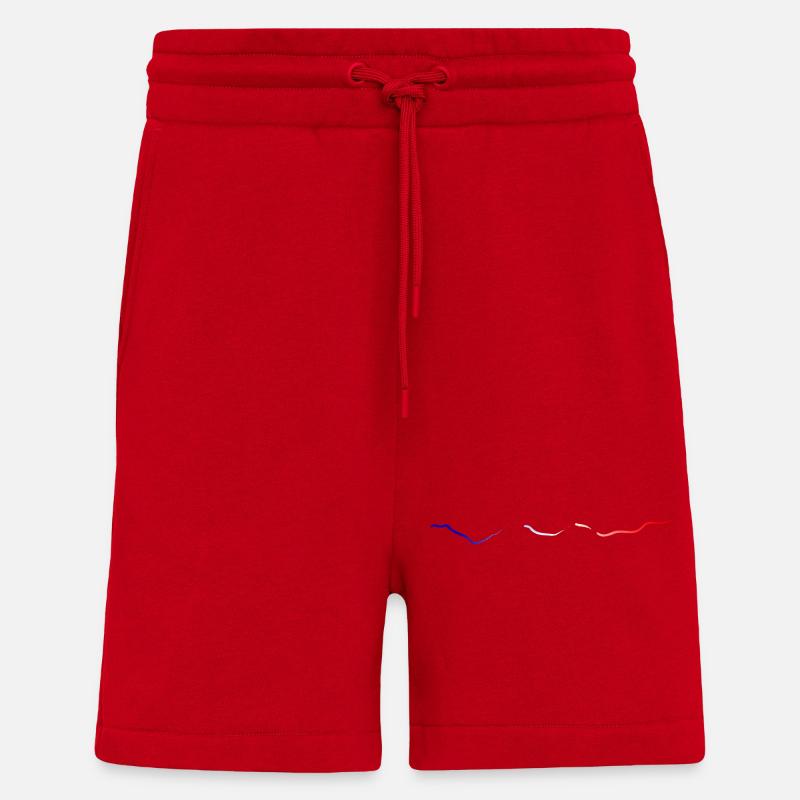 blau weiß rot - Shorts - made by SPREAD - Rot