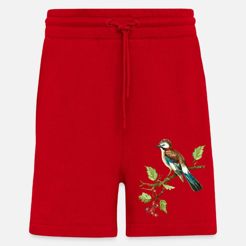 Bunter Vogel - Shorts - made by SPREAD - Rot