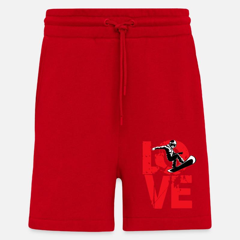 Snowboarding Snowboarder Snowboard Snowboardurlaub - Shorts - made by SPREAD - Rot