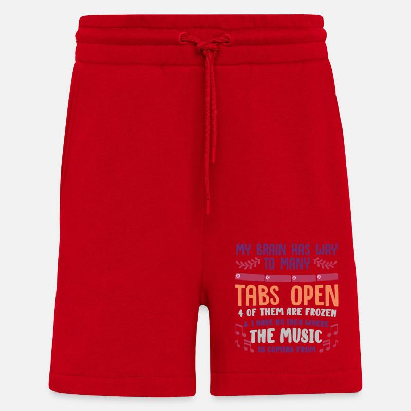 adhd, adhd Gehirn, Tabs, - Shorts - made by SPREAD - Rot