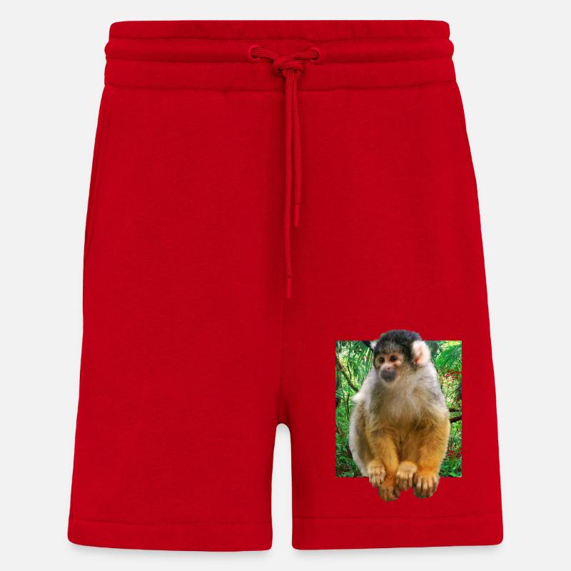 Totenkopfaffe Totenkopfäffchen - Shorts - made by SPREAD - Rot
