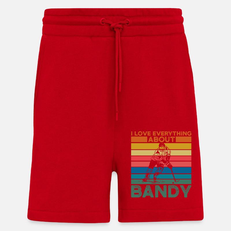 J’aime tout chez Bandy - Short bio décontracté fabriqué en UE - rouge