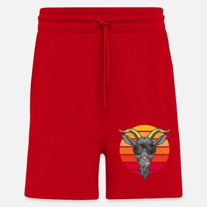 Bergziege Cool - Shorts - made by SPREAD - Rot