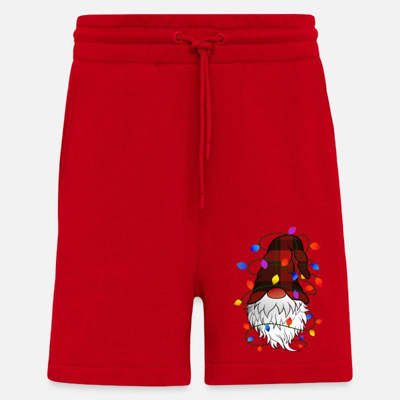 Weihnachts Gnom mit Lichterkette - Shorts - made by SPREAD - Rot