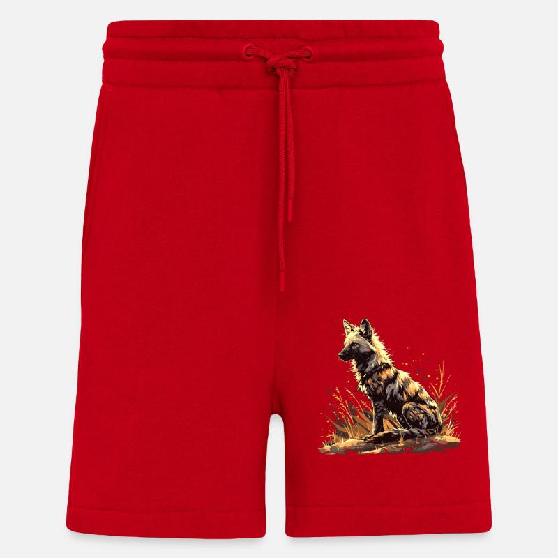 Erdwölfe Erdwolf - Shorts - made by SPREAD - Rot