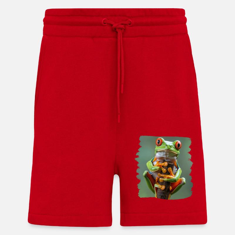 Tree Frog Baumfrösche Baumfrosch - Shorts - made by SPREAD - red