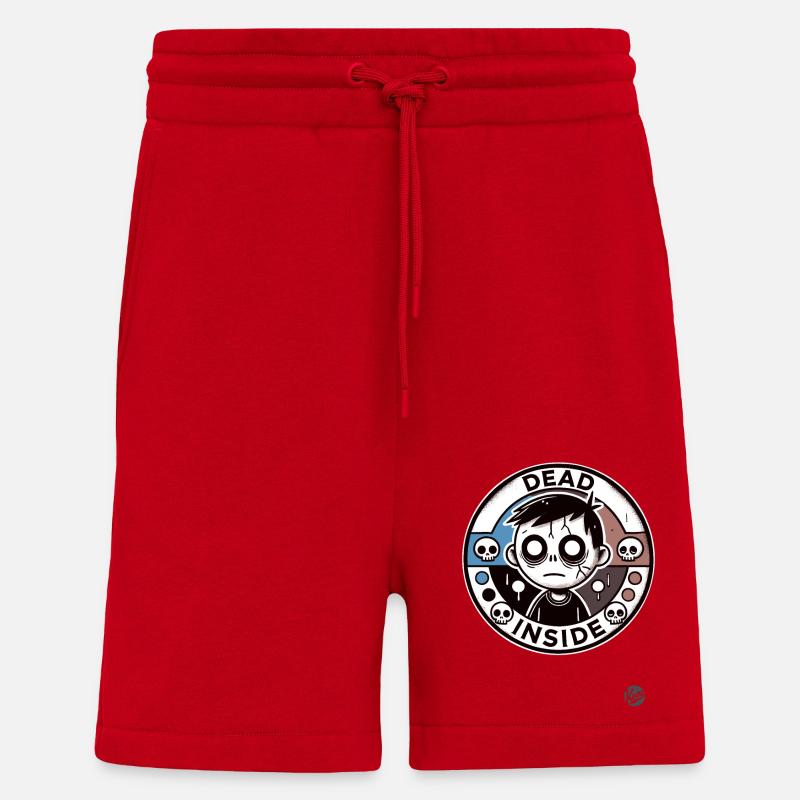 Zombie Boy: Dead Inside - Shorts - made by SPREAD - red