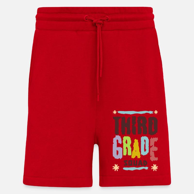 Kader dritte Klasse Schule - Shorts - made by SPREAD - Rot