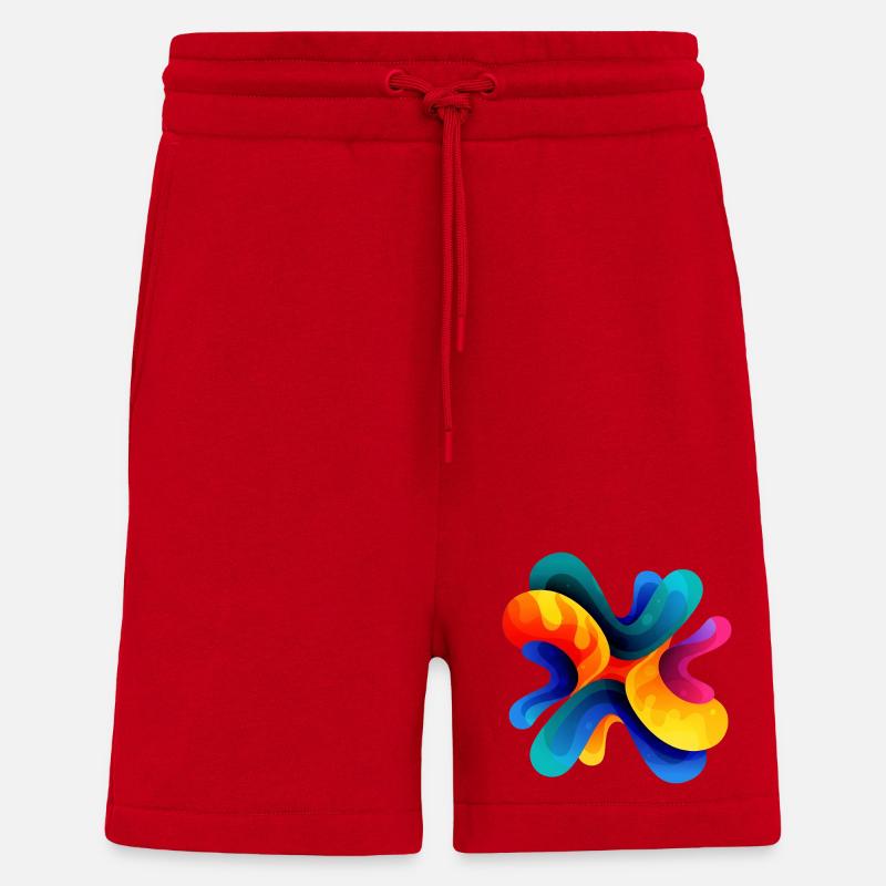 Pattern - Shorts - made by SPREAD - red