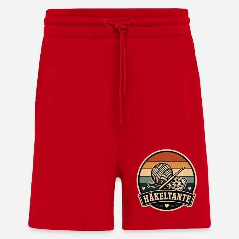 Häkeltante Retro - Shorts - made by SPREAD - Rot