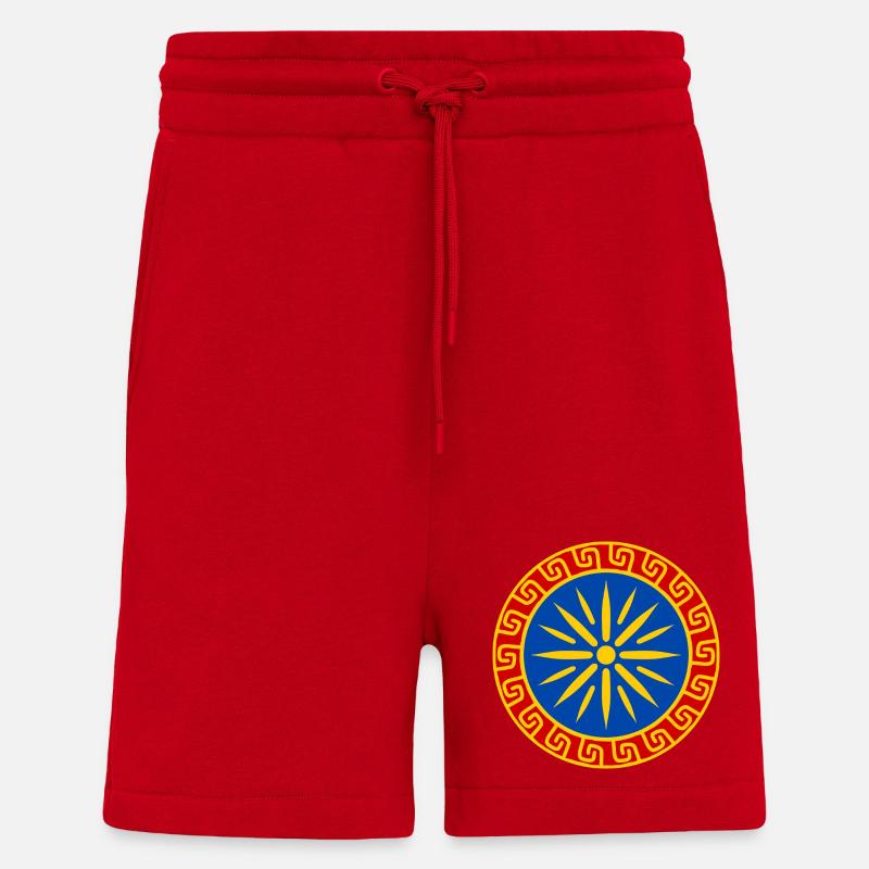 Mediterranean Blue Sun - Shorts - made by SPREAD - red