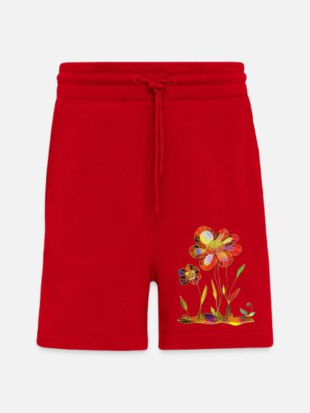 Blumen - Shorts - made by SPREAD - Rot