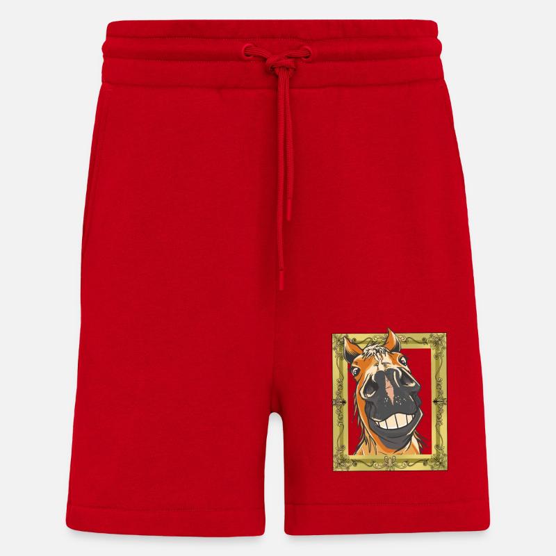 Pferdekopf Pferd Pferde - Shorts - made by SPREAD - Rot