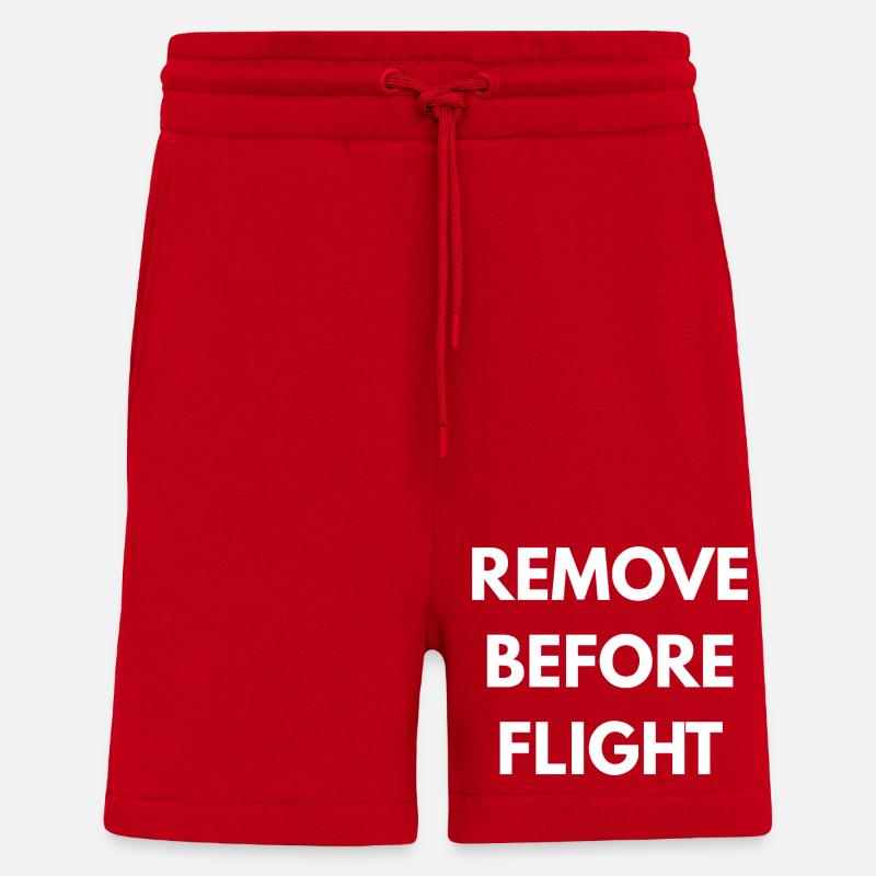REMOVE BEFORE FLIGHT  - Short bio décontracté fabriqué en UE - rouge