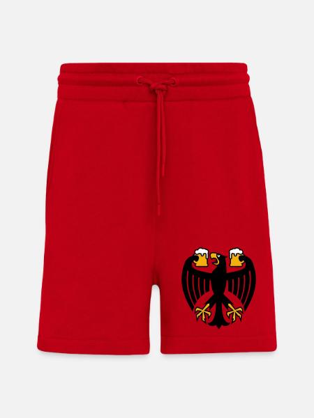 Germany Beer Federal Eagle - Shorts - made by SPREAD - red