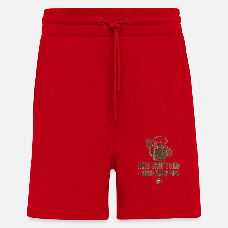 Heid sauf i ned - Shorts - made by SPREAD - Rot