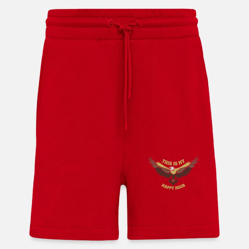 Adler Falke Geschenk Vogel - Shorts - made by SPREAD - Rot
