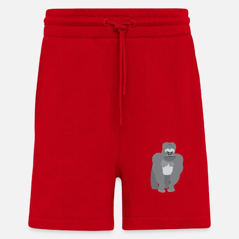 Großaffe Ridgeback Gorilla - Shorts - made by SPREAD - Rot
