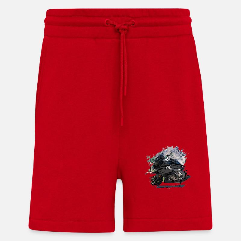 Reisemotorrad - Shorts - made by SPREAD - Rot