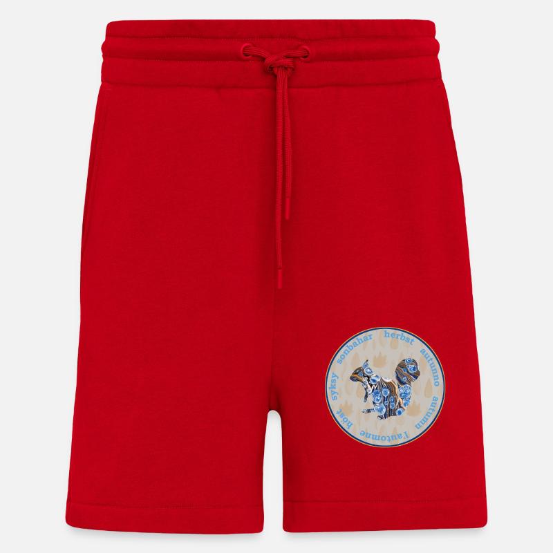 automne 57 e 262 - Short bio décontracté fabriqué en UE - rouge