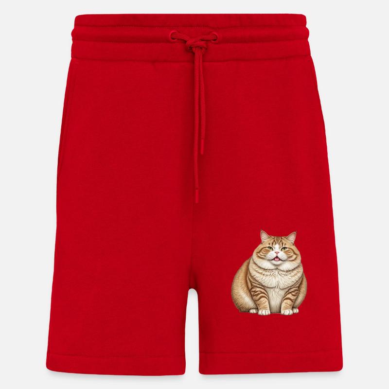 Dicke Katze - Shorts - made by SPREAD - Rot