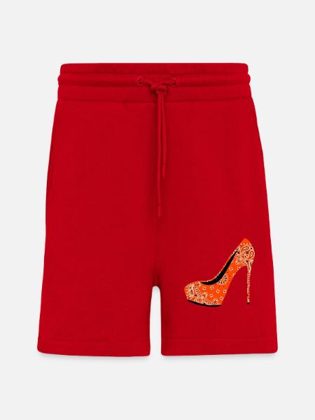 Chaussure à talons hauts - Short bio décontracté fabriqué en UE - rouge