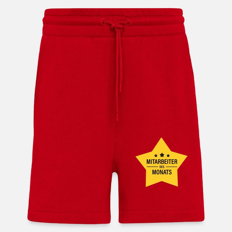 Mitarbeiter des Monats - Shorts - made by SPREAD - Rot